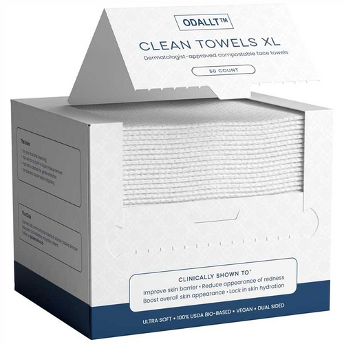 ODALLT™ Clean Towels XL – 100% USDA Biobased Face Towels