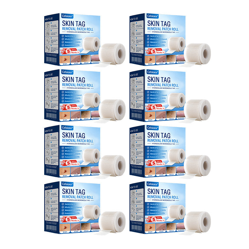 🫧🌟Celsiora® Multi-Functional Microneedle Hydrocolloid Patch Roll | Unterstützt die Pflege von Hautanhängseln, Warzen & hartnäckigen Hautunreinheiten